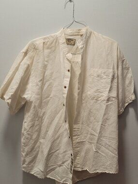 New River Sportswear Shirt - large - linen,classic,beach,fishing,resort,summer